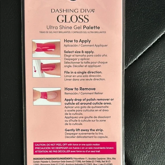 Dashing Diva Gloss Ultra Shine Gel Palette - Pink, Purple, Gold 2 packages - Picture 2 of 2